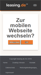 Mobile Screenshot of leasing.de