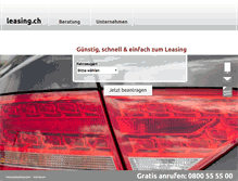 Tablet Screenshot of leasing.ch